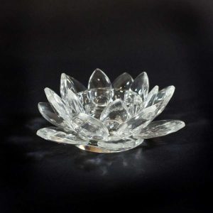 Lysholder Krystall Blomst Liten 12X5Cm