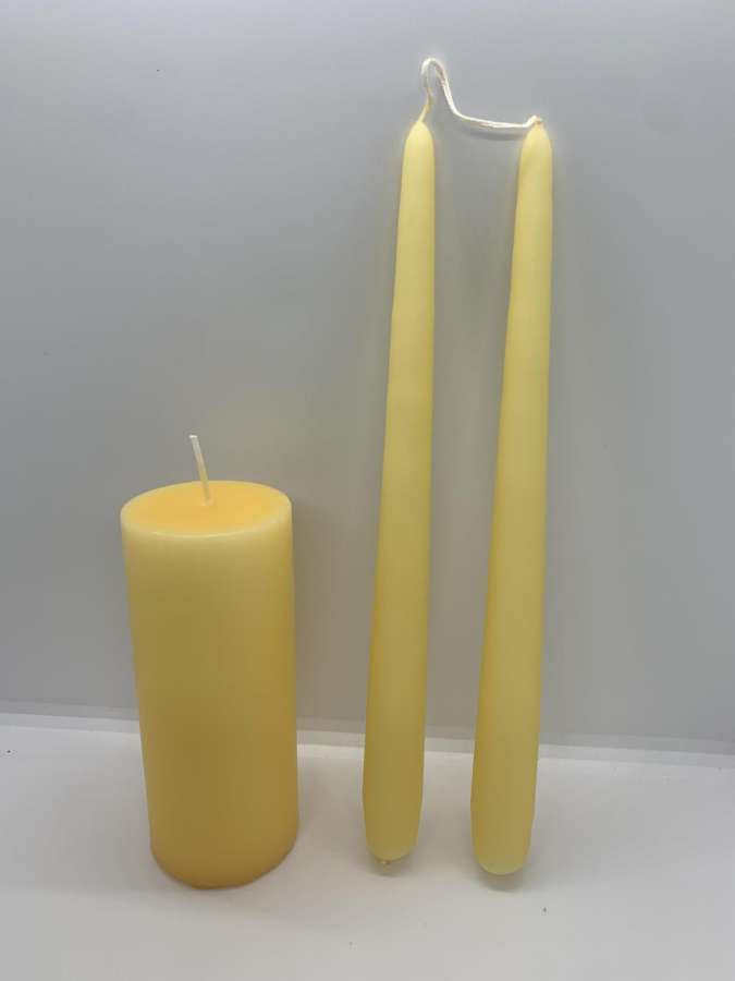 Kubbelys -14 Sart gul-6x15cm