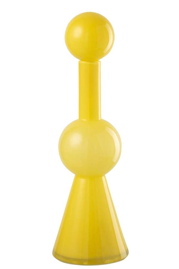 BOTTLE UBI GLASS YELLOW LARGE