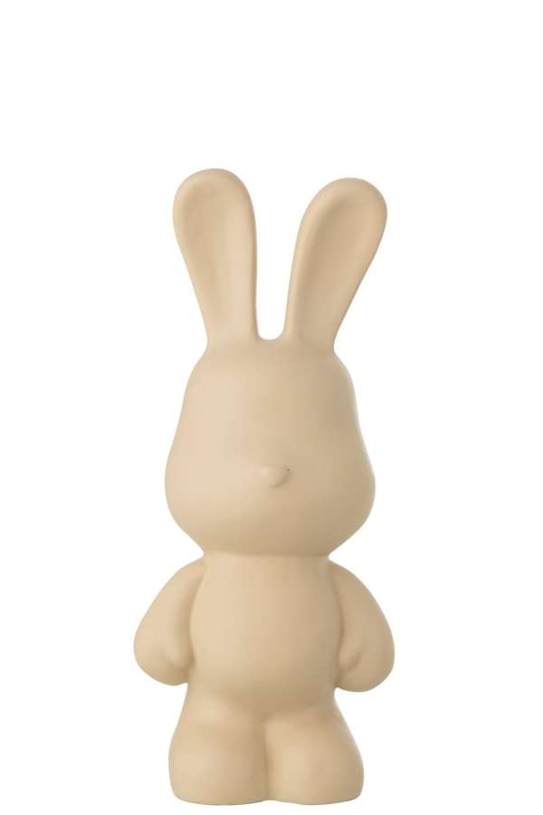 RABBIT FRED POLYRESIN BEIGE MEDIUM