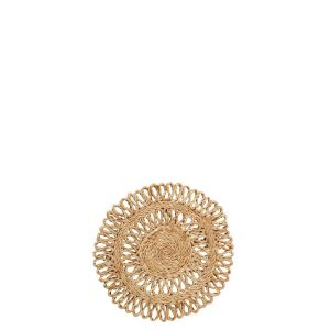 POT HOLDER ROUND JUTE NATURAL