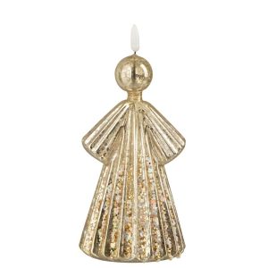 ANGEL LED GLASS GOLD COLORED LARGE