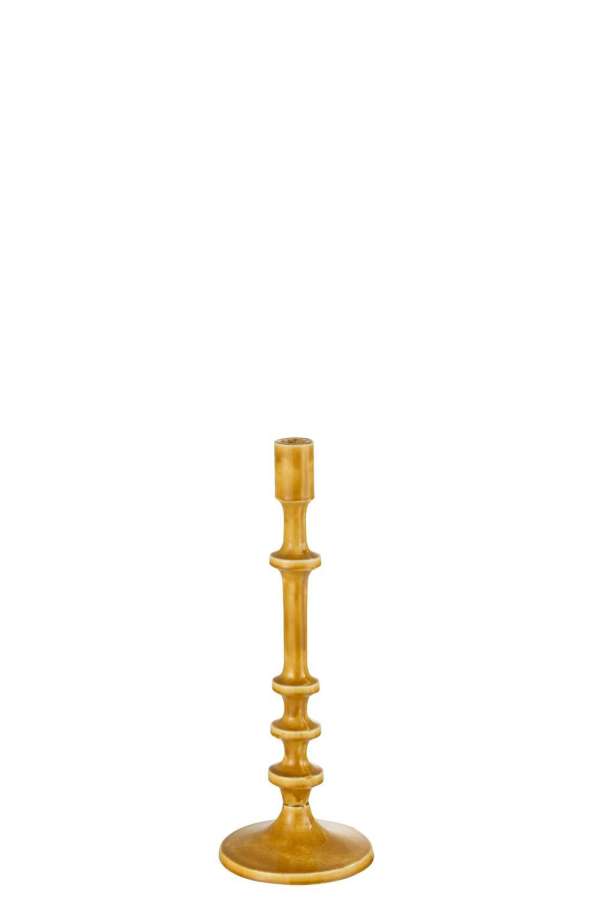 CANDLEHOLDER CLASSIC ALUMINIUM OCHRE S