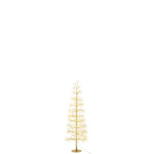 TREE LED WARM WHITE LIGHTS IRON GOLD COLORED MEDIUM