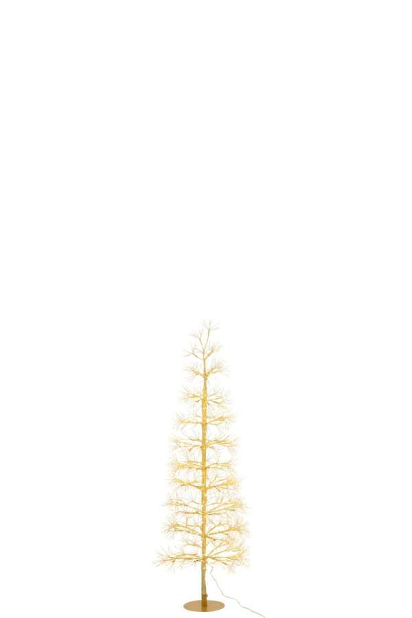 TREE LED WARM WHITE LIGHTS IRON GOLD COLORED MEDIUM