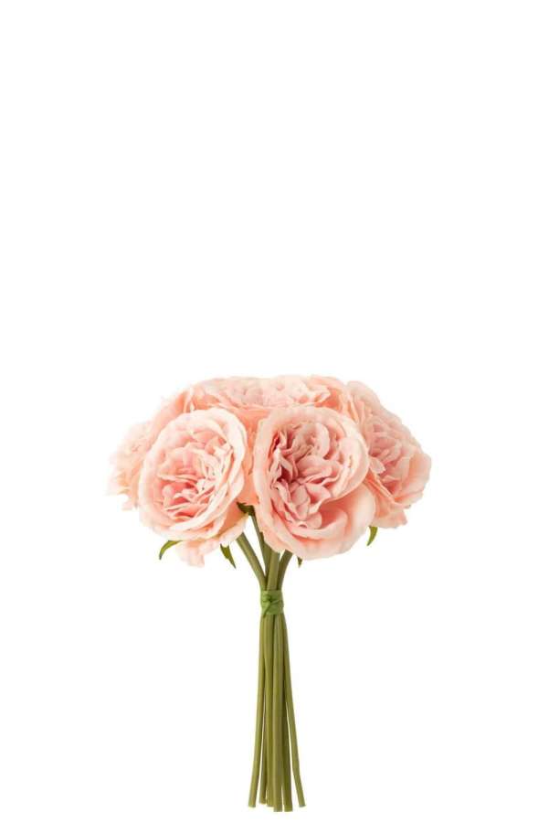 BOUQUET ROSES 7PIECES PLASTIC LIGHT PINK