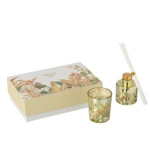 GIFT SET CANDLE+DIFFUSER WALK IN THE WOODS YELLOW