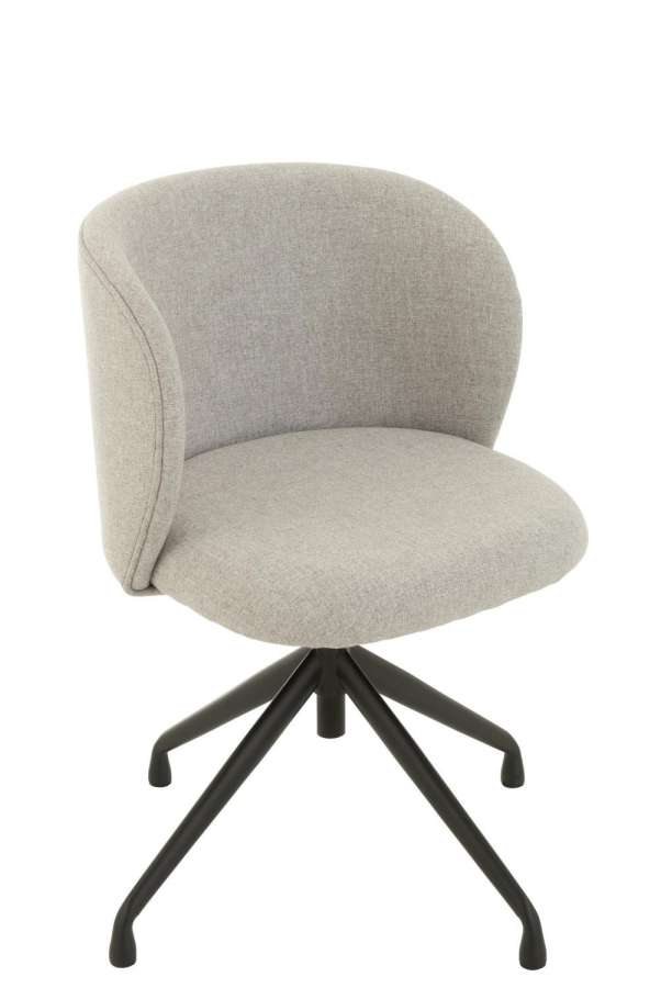 CHAIR TURN/UP/DOWN LINEN GREY