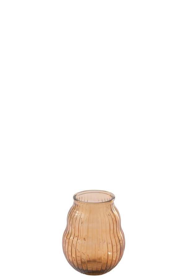 HURRICANE STRIPED GLASS ORANGE