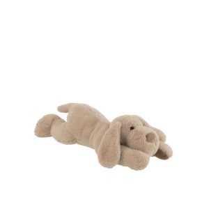 DOG LYING TEXTILE BEIGE