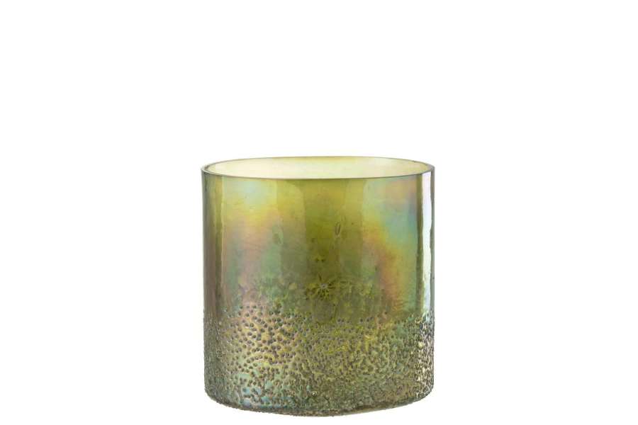 HURRICANE GLASS GREEN LARGE