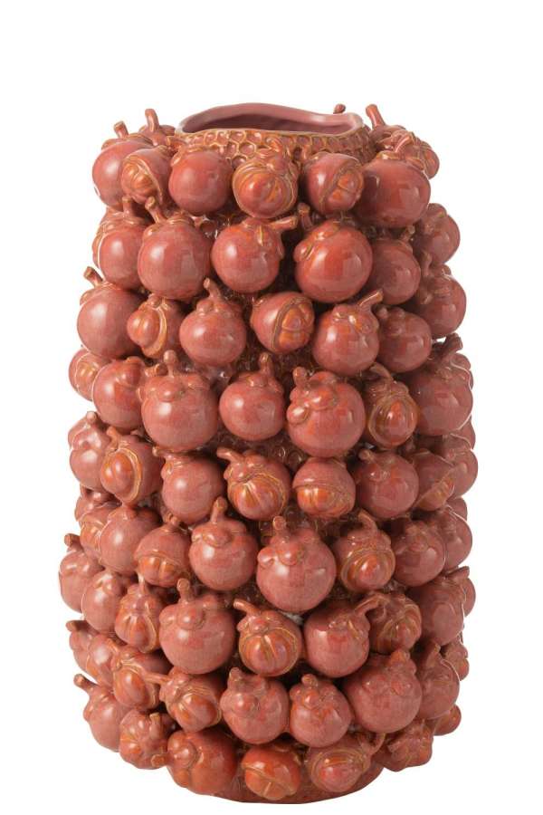 VASE BOTANICA CLAY COPPER ROSE LARGE