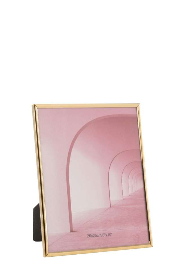 PHOTO FRAME TRACY STEEL SHINY GOLD LARGE