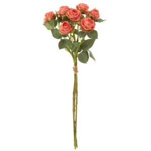 BOUQUET ROSE 12 HEADS ARTIFICIAL PINK