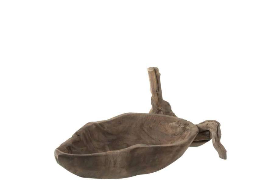 DECORATION DISH WOOD NATURAL