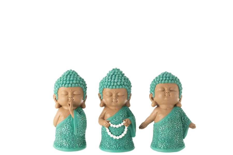 MONK CHAIN RESIN AZURE ASSORTMENT OF 3