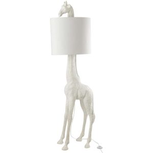 LAMP GIRAFFE POLY WHITE