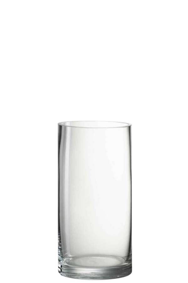 VASE CYLINDER GLASS TRANSPARENT SMALL