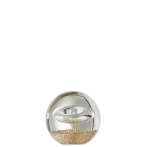 PAPERWEIGHT RING GOLD GLASS SMALL