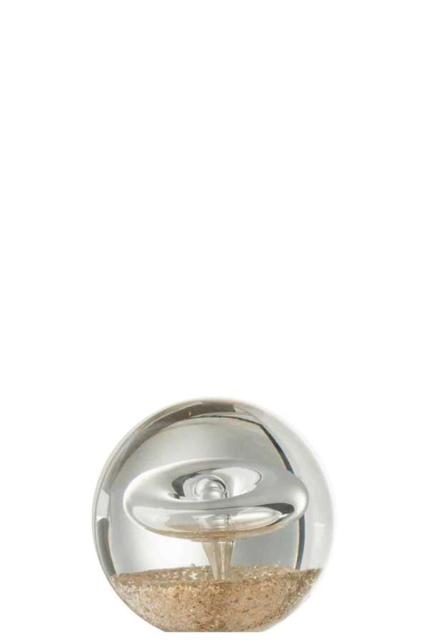 PAPERWEIGHT RING GOLD GLASS SMALL