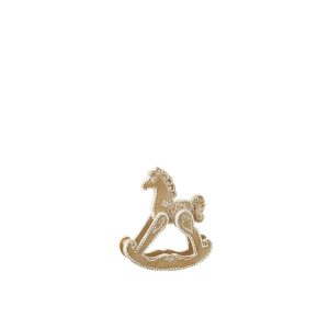 GINGERBREAD ROCKING HORSE LIMEPOWDER BEIGE/WHITE