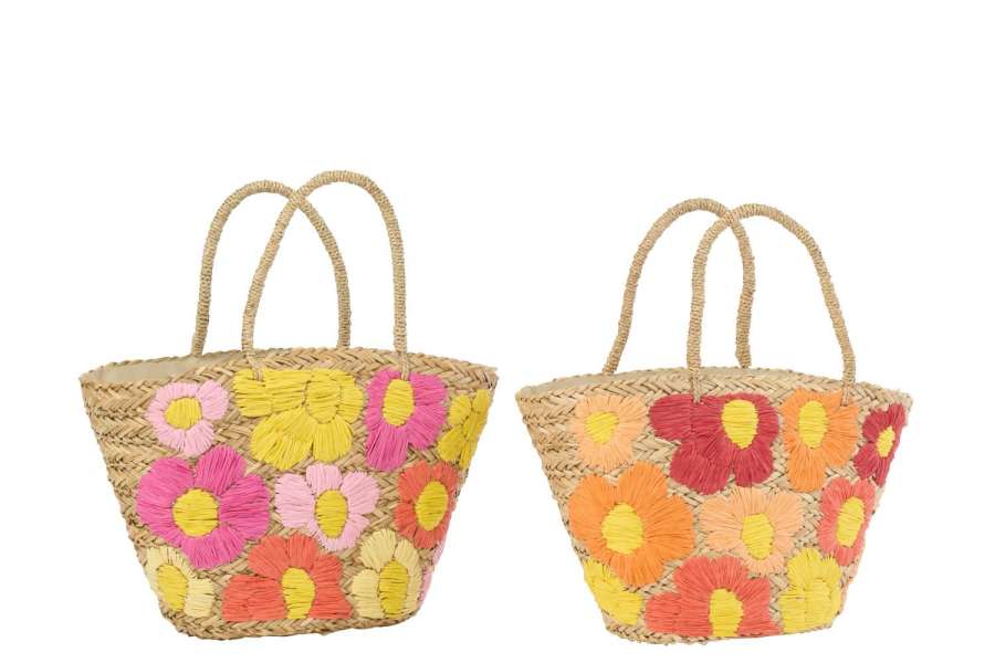 BAG FLOWER SEAGRASS MULTI ASSORTMENT OF 2