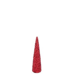 CONE SEQUINS FOAM CHRISTMAS RED MEDIUM