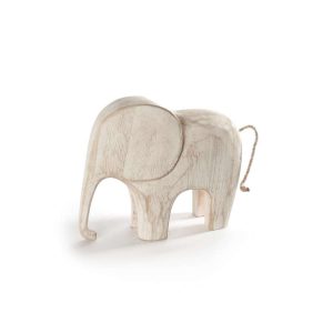 Figur Elefant Tre Hvit 25X8X21Cm