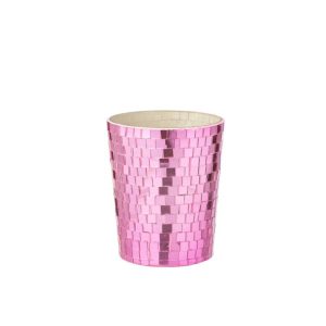 SCENTED CANDLE MIRROR GLASS PINK