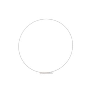 RING ON FOOT METAL WHITE LARGE