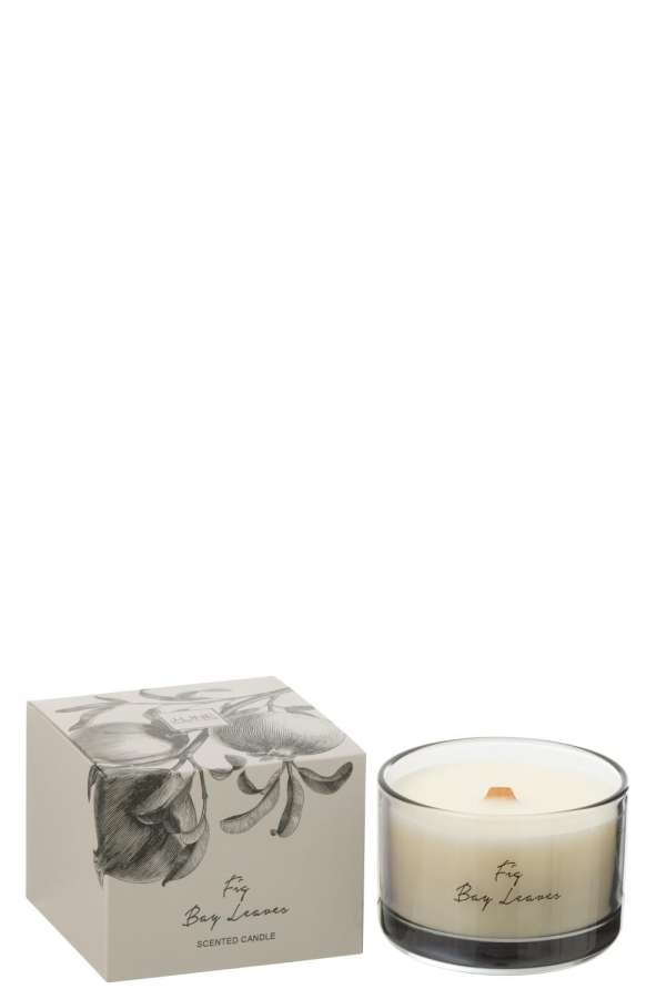SCENTED CANDLE FIG BAY LEAVES COCO WAX SMALL-50 HOURS