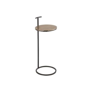 SIDETABLE TONI ALUMINIUM/IRON GOLD/BLACK