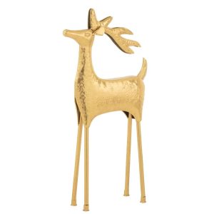 REINDEER DECORATIVE IRON GOLD COLORED
