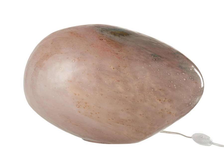 LAMP DANY OVAL GLASS PINK