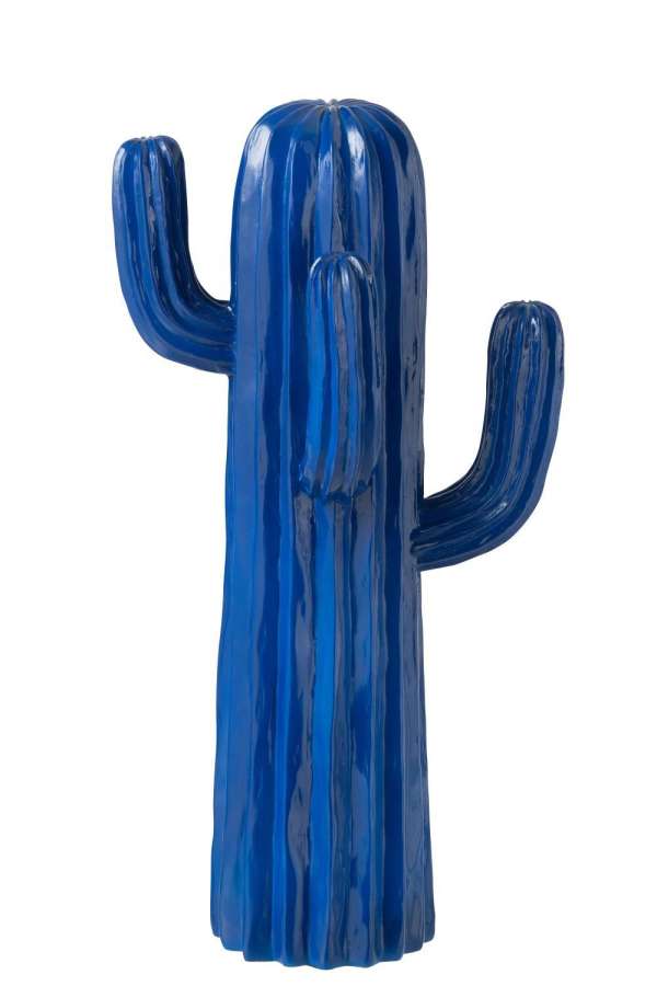 CACTUS POLYRESIN BLUE LARGE