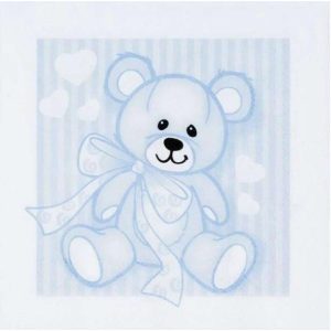 Serviett Lunch  33X33Cm Bamse Blå