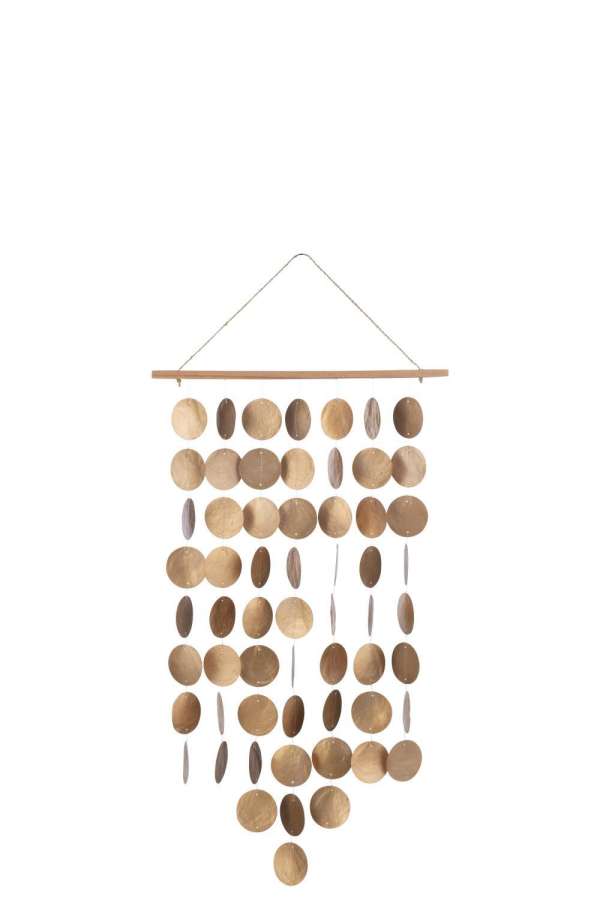 WINDCHIME COIN SHELL BROWN