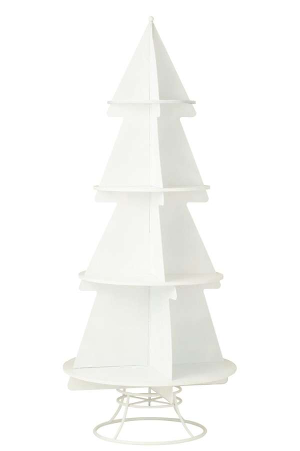 RACK X'MAS TREE METAL WHITE LARGE