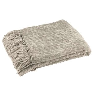 BLANKET CHENILLE POLYESTER GREY-GREEN