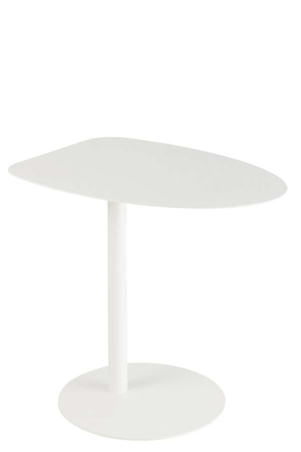SIDE TABLE ICE METAL WHITE