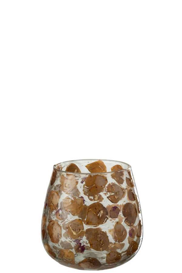 HURRICANE GERARD GLASS AMBER LARGE