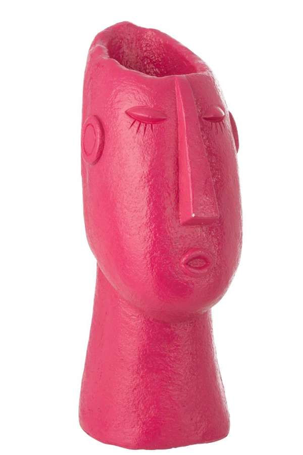VASE FACE OUTDOOR MGO FUCHSIA