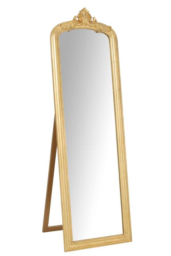 STANDING MIRROR EMI WOOD GOLD COLORED