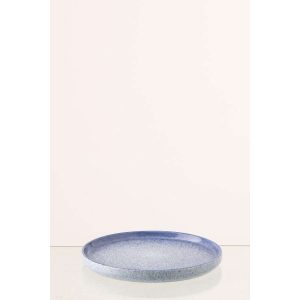 PLATE LUNA STONEWARE BLUE SMALL