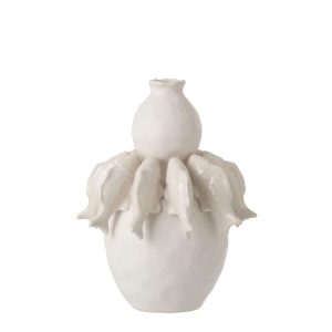 VASE FISH CERAMIC OFF-WHITE SMALL
