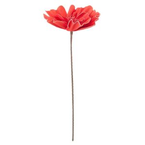 FLOWER EVA CORAL RED LARGE