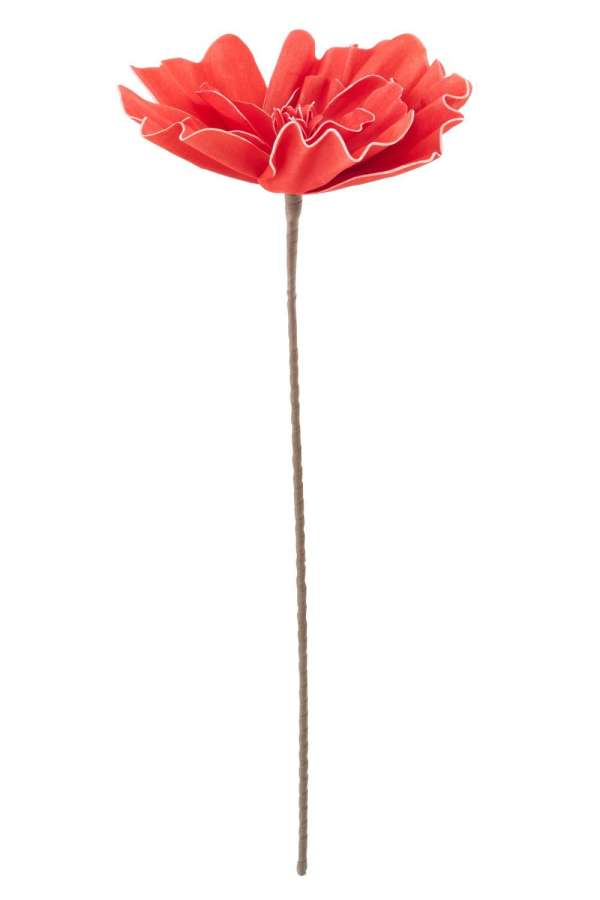 FLOWER EVA CORAL RED LARGE