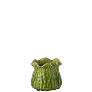 FLOWERPOT RONNY IRREGULAR CLAY GREEN SMALL