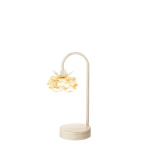 TABLE LAMP LED FLOWER IRON YELLOW/OFF-WHITE SMALL