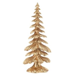 FIR TREE RESIN GOLD LARGE